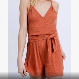 Love tree side tie romper